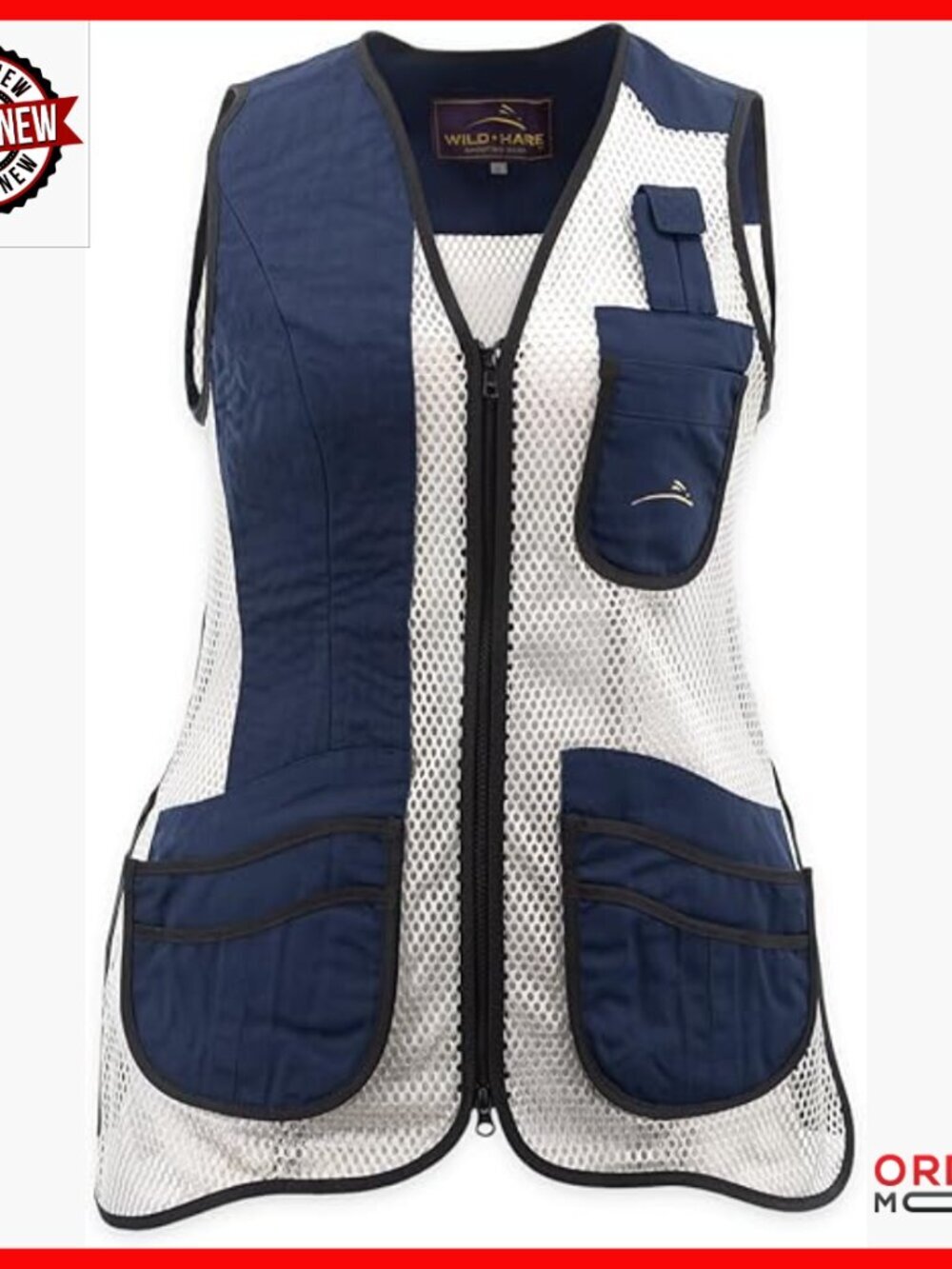 Women's Mesh Vest for Shooting, Lightweight with Pockets, Fitted Activewear